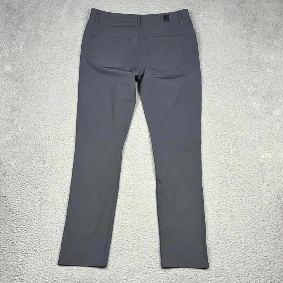 Vuori Meta Pants Mens 34x31 Gray Athletic Stretch Chino Casual V430 - Picture 7 of 8